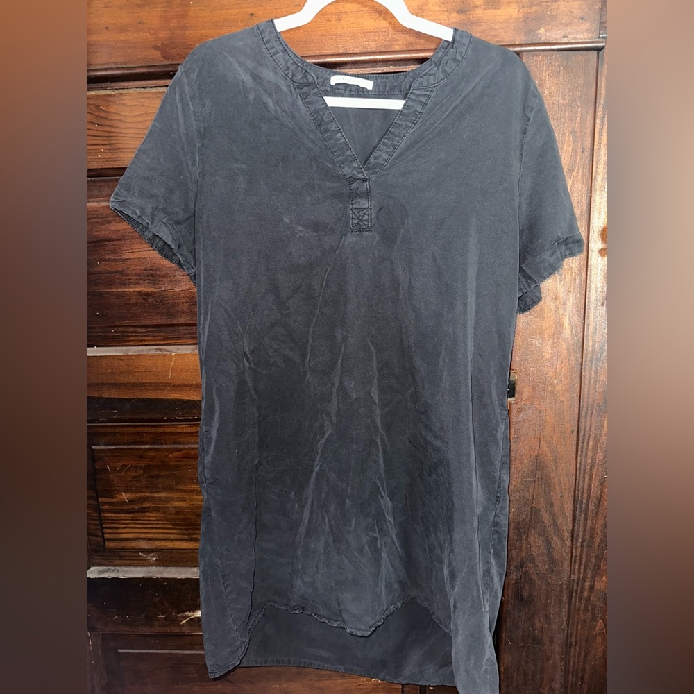 Staccato Charcoal V-Neck tshirt dress